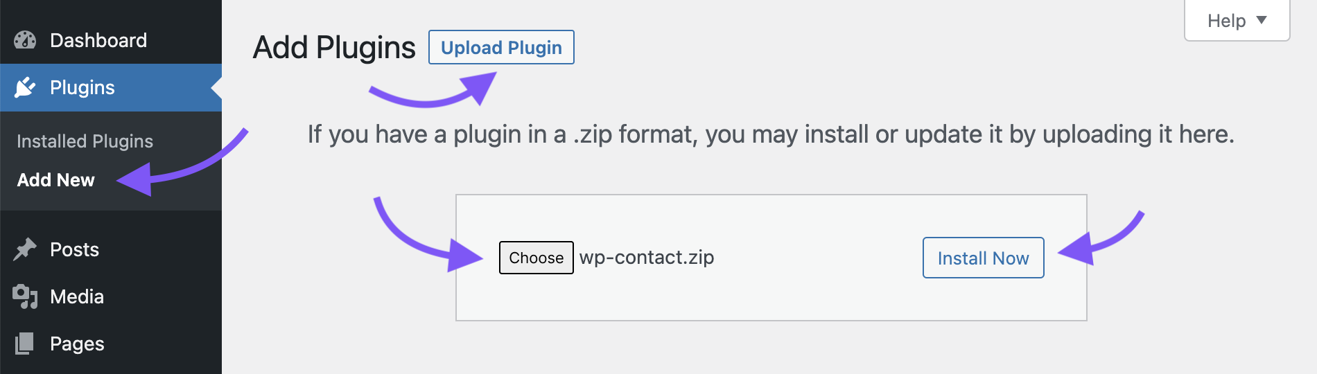 Install new plugin